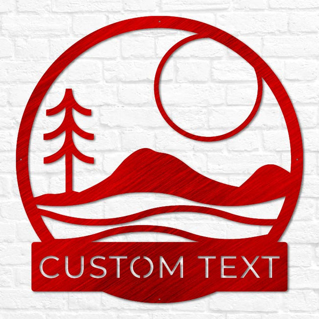 Modern Lake Monogram