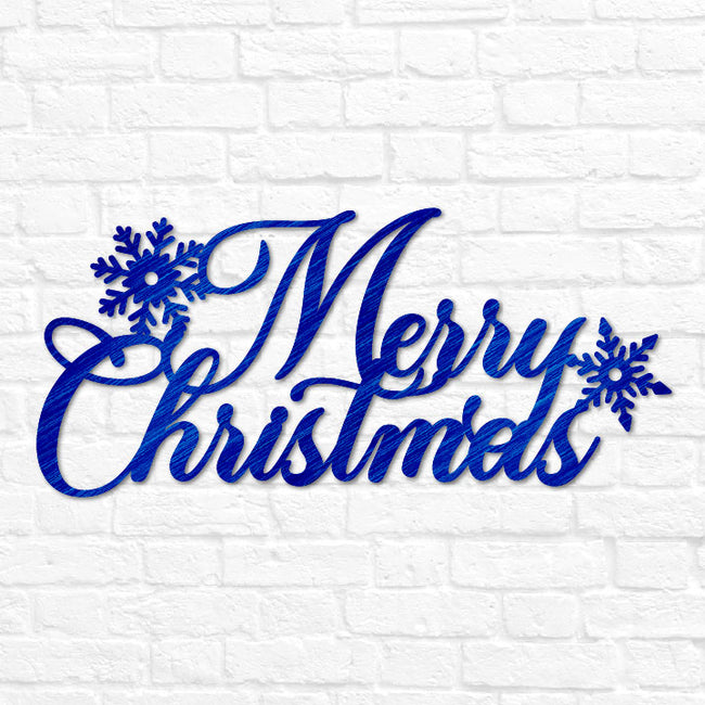 Merry Christmas / Happy Holidays Metal Sign