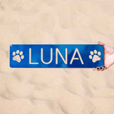 Pet Name Plaque with Paws