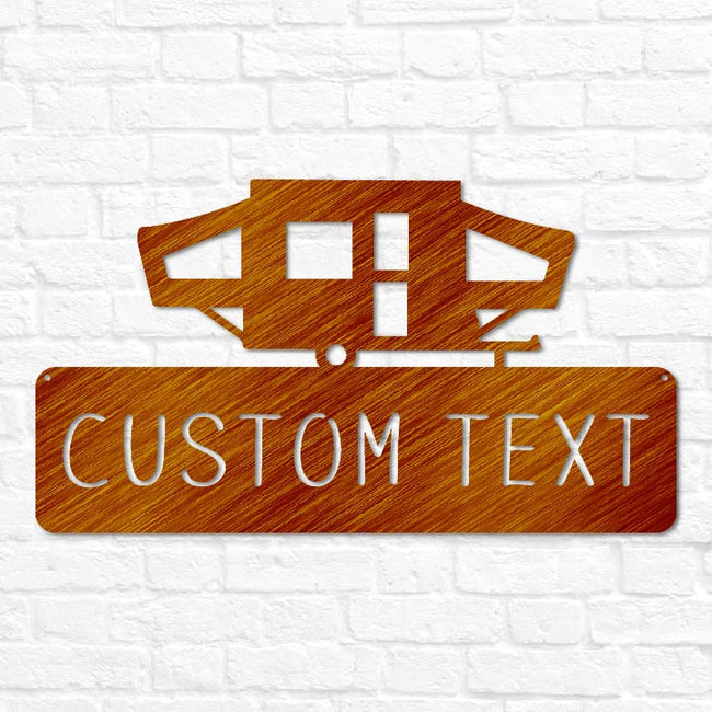 Pop Up Camper Monogram