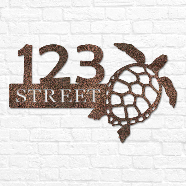 Coastal Address Sign