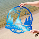 Sailboat Outdoor Monogram