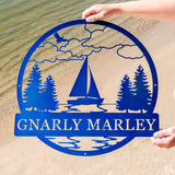 Sailboat Outdoor Monogram