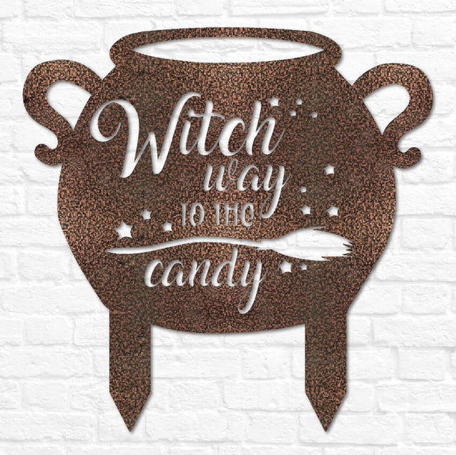 Witch Way to the Candy Yard Sign