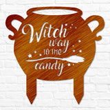 Witch Way to the Candy Yard Sign