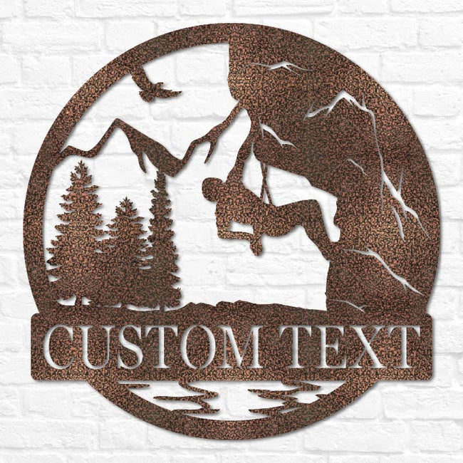 Rock Climbing Outdoor Monogram