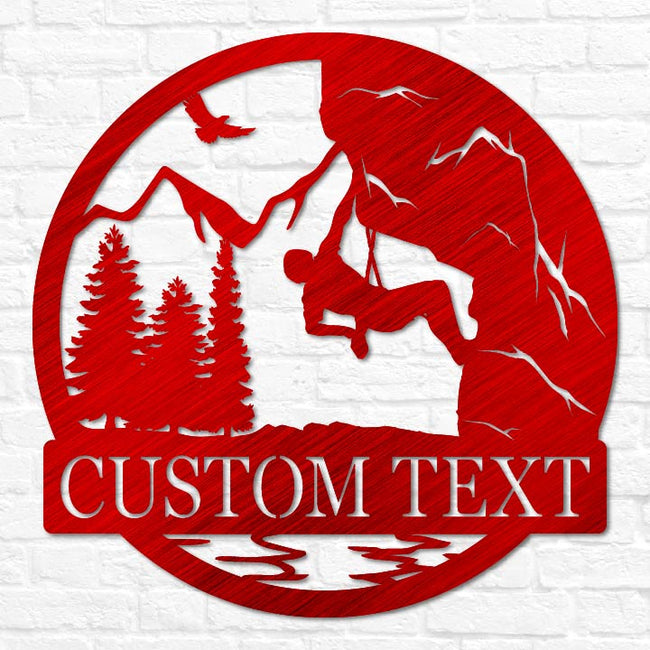 Rock Climbing Outdoor Monogram