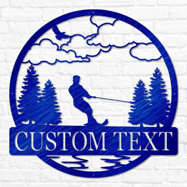 Water Skiing Outdoor Monogram