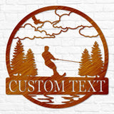 Water Skiing Outdoor Monogram