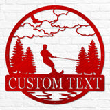 Water Skiing Outdoor Monogram