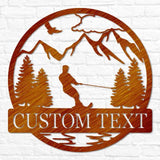 Water Skiing Outdoor Monogram