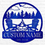 Beach Campfire Monogram