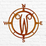 Compass Letter Monogram