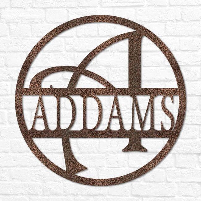 Whimsey Letter Circle Monogram