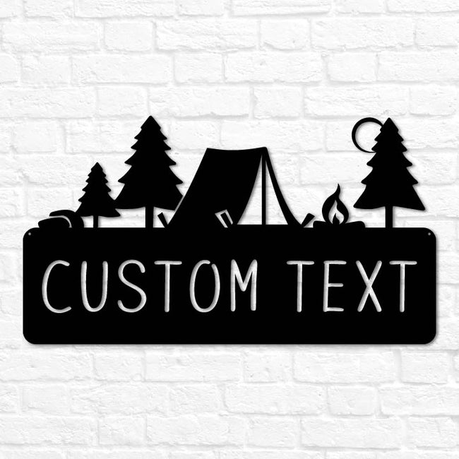 Tent Monogram Plaque