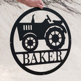 Tractor Circle Monogram