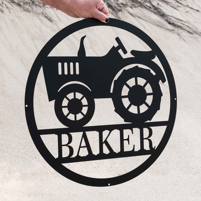 Tractor Circle Monogram