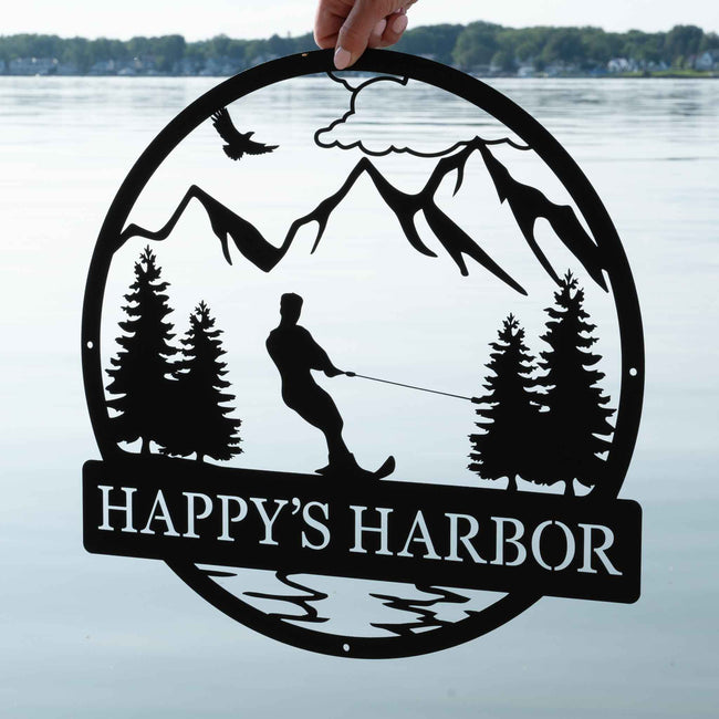 Water Skiing Outdoor Monogram