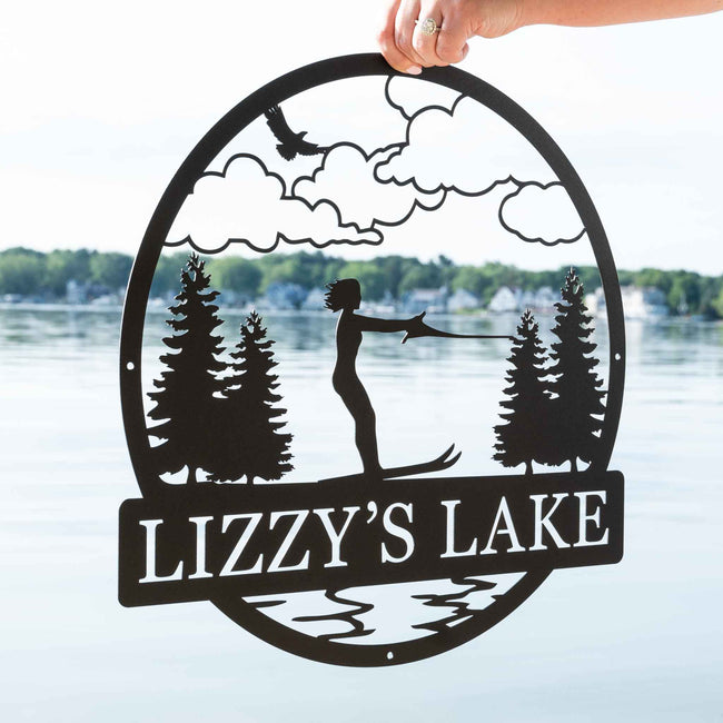 Water Skiing Outdoor Monogram