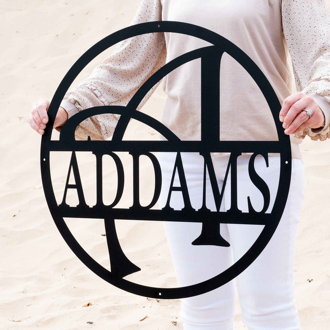 Whimsey Letter Circle Monogram