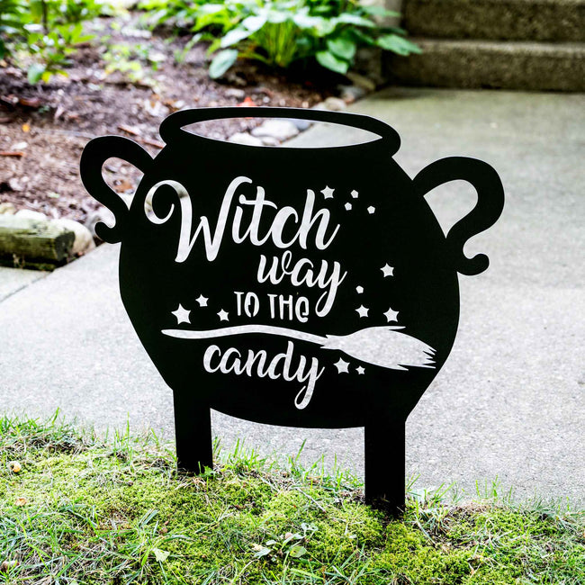 Witch Way to the Candy Yard Sign