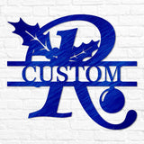 Christmas Split Letter Monogram