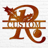 Christmas Split Letter Monogram