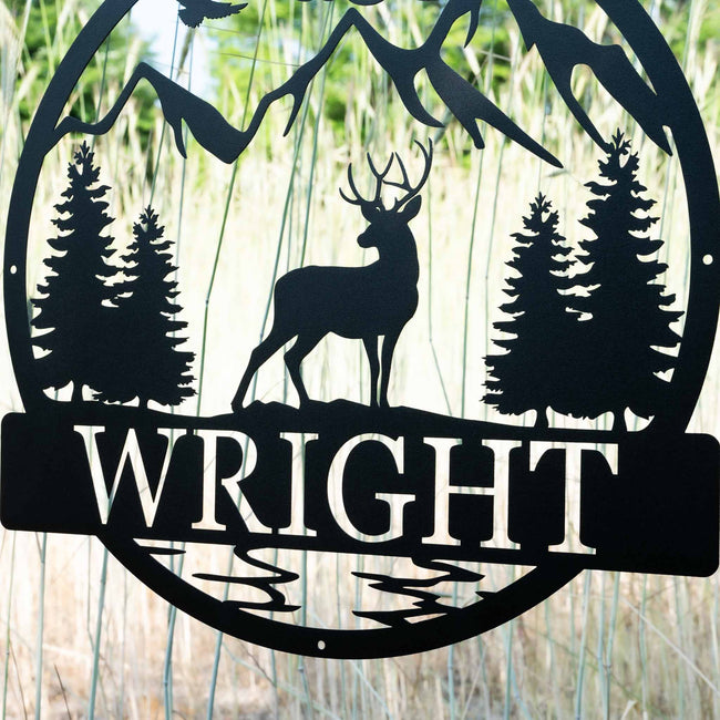 Deer Buck Outdoor Monogram