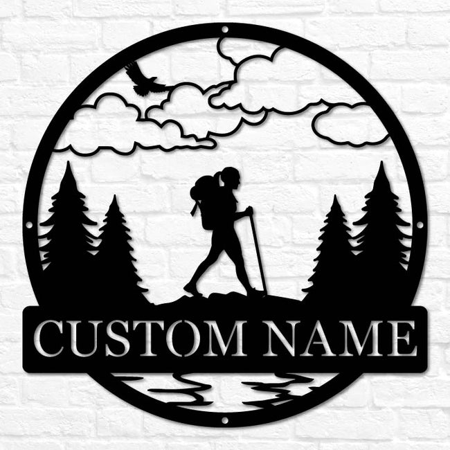 Hiker Outdoor Monogram