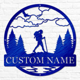 Hiker Outdoor Monogram