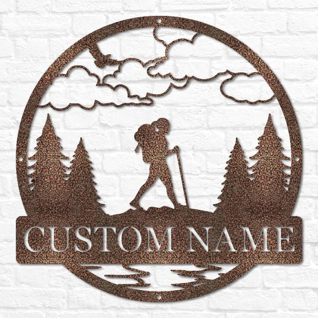 Hiker Outdoor Monogram