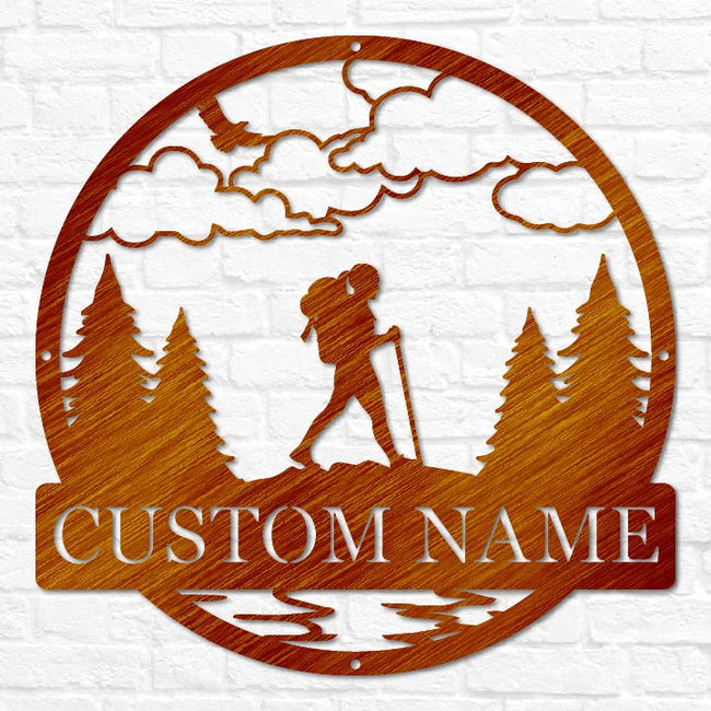 Hiker Outdoor Monogram