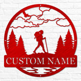 Hiker Outdoor Monogram