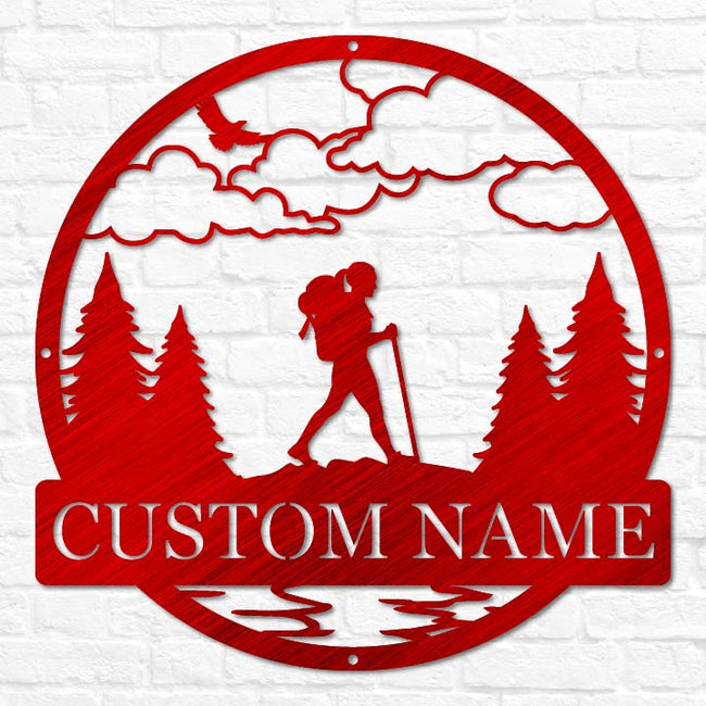 Hiker Outdoor Monogram