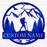 Hiker Outdoor Monogram