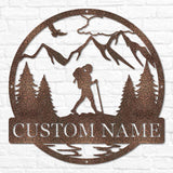 Hiker Outdoor Monogram