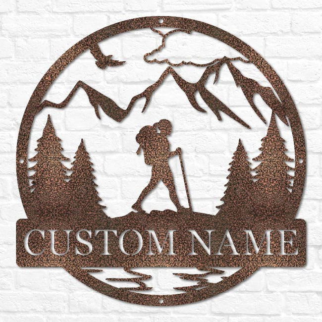 Hiker Outdoor Monogram