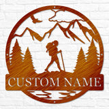 Hiker Outdoor Monogram