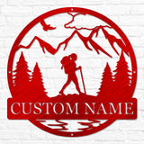 Hiker Outdoor Monogram