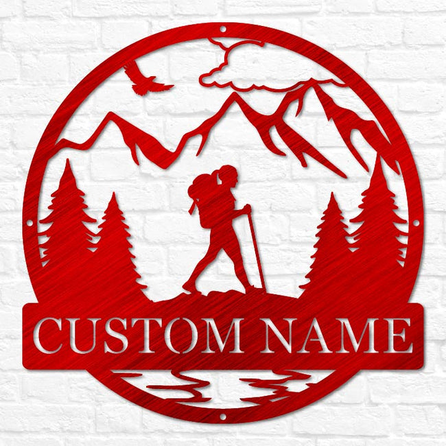 Hiker Outdoor Monogram