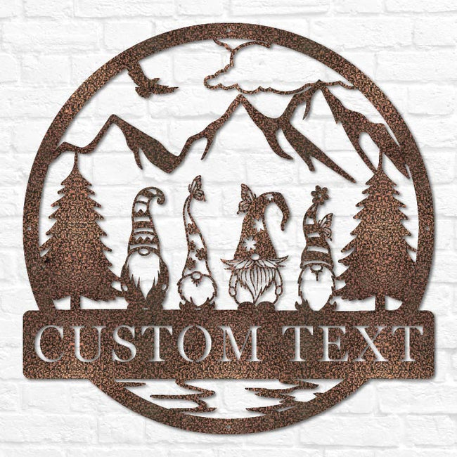 Gnomes Outdoor Monogram