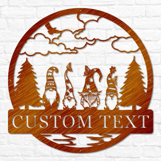 Gnomes Outdoor Monogram