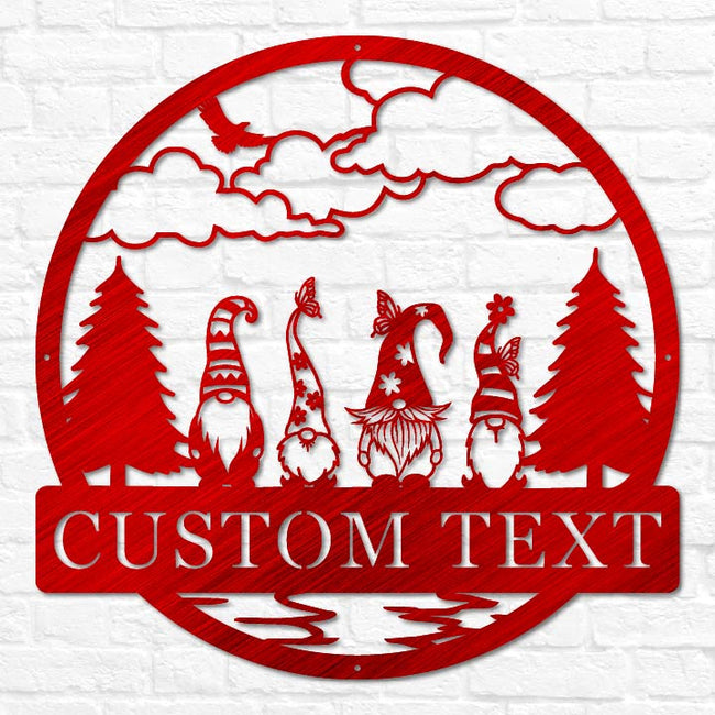 Gnomes Outdoor Monogram