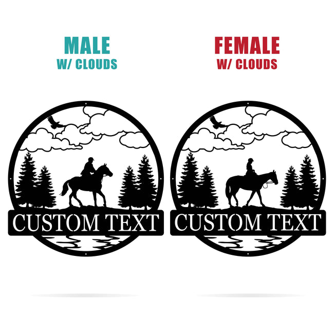 Horse Equestrian Outdoor Monogram