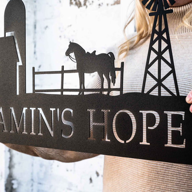 Ranch Scene Monogram