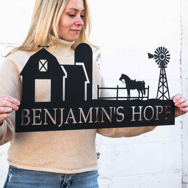 Ranch Scene Monogram