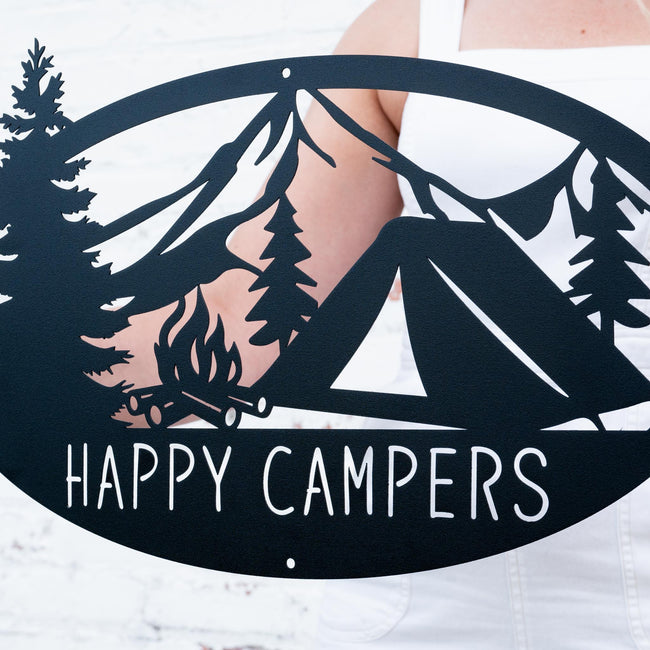 Camping Oval Monogram
