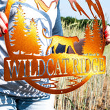 Cougar Mountain Lion Outdoor Monogram