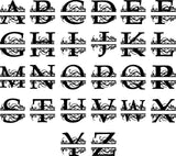Split Letter Monogram