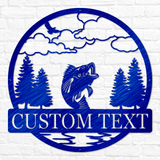 Bass Fish Outdoor Monogram